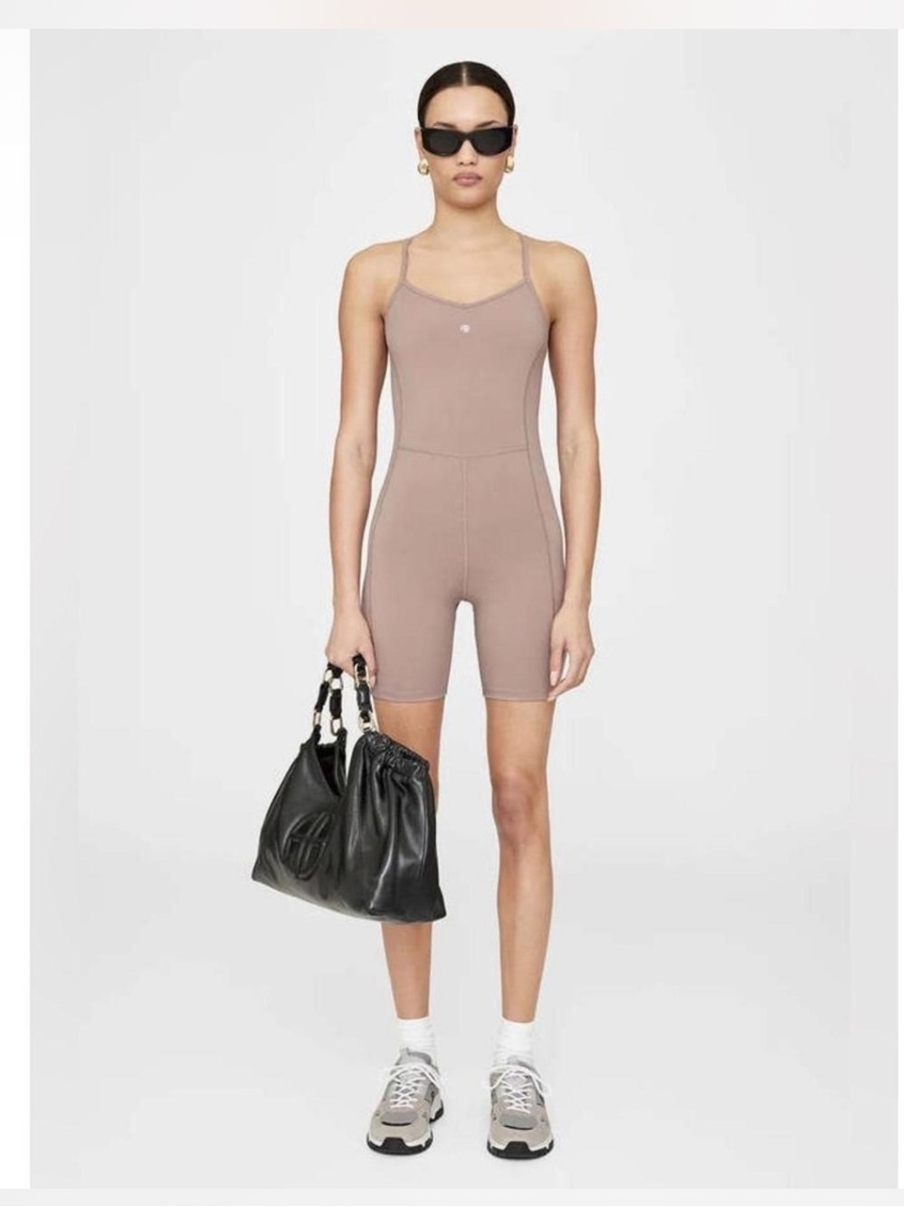 ANINE BING NWT The Val Short One Piece Small Mauve Pink/Purple Balletcore